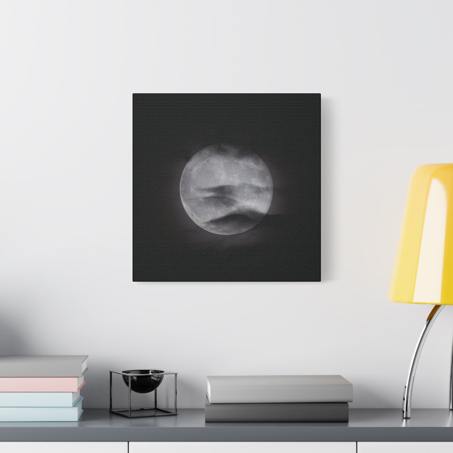Cloudy Moonlight Canvas Wall Art