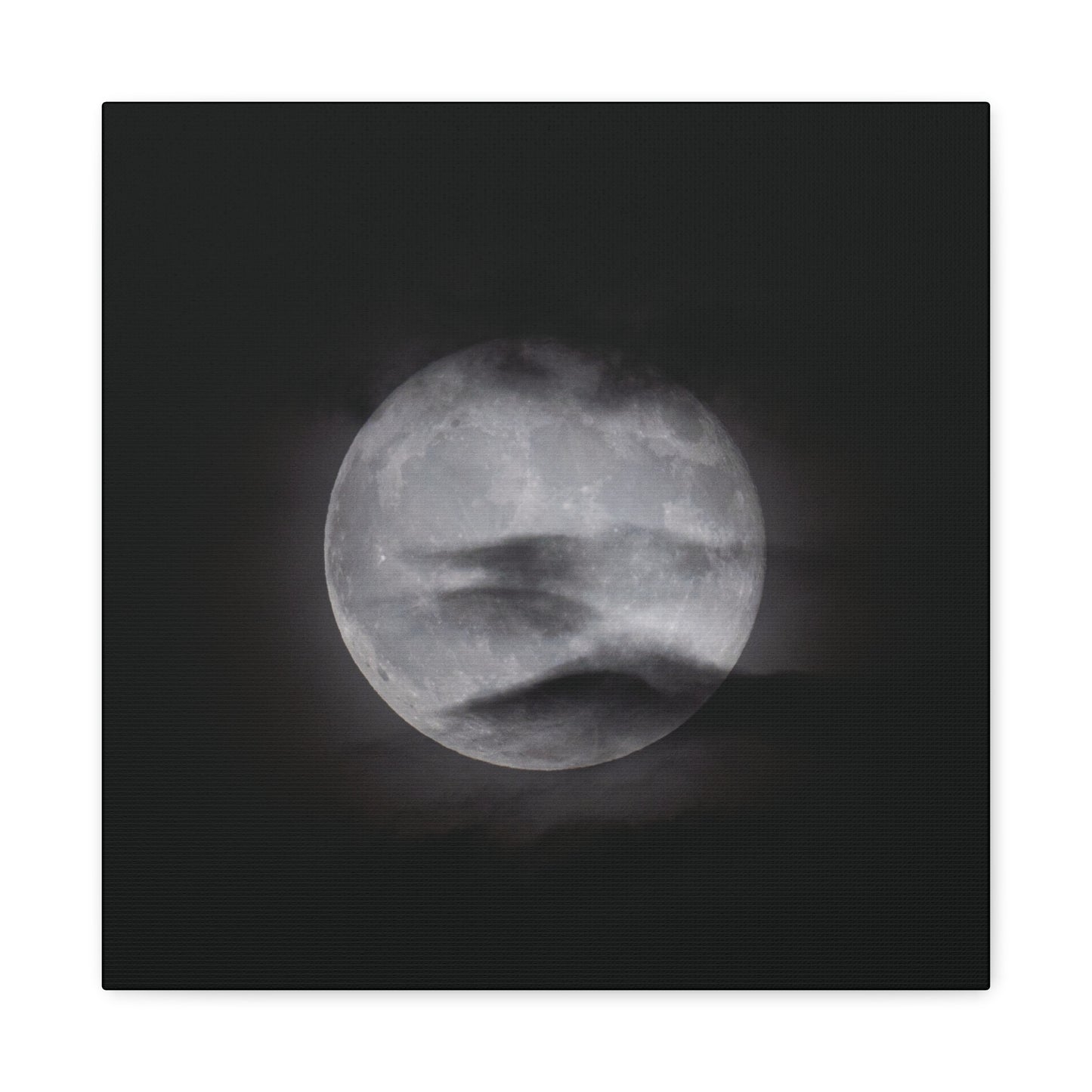 Cloudy Moonlight Canvas Wall Art
