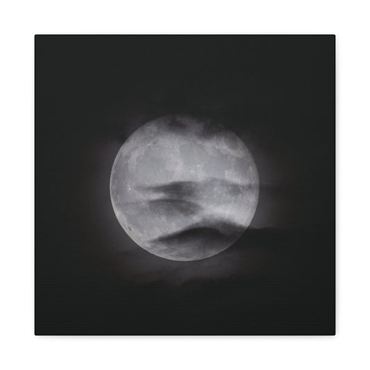 Cloudy Moonlight Canvas Wall Art