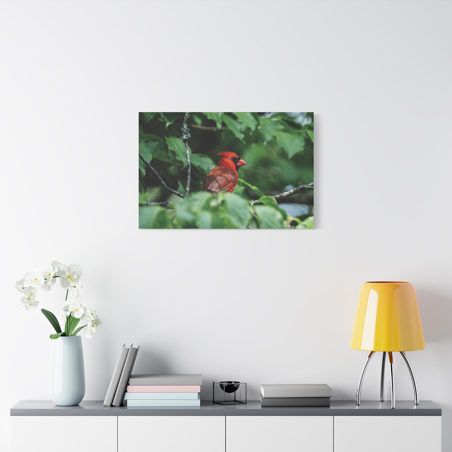 Northern Cardinal in the Natural State Canvas Wall Art
