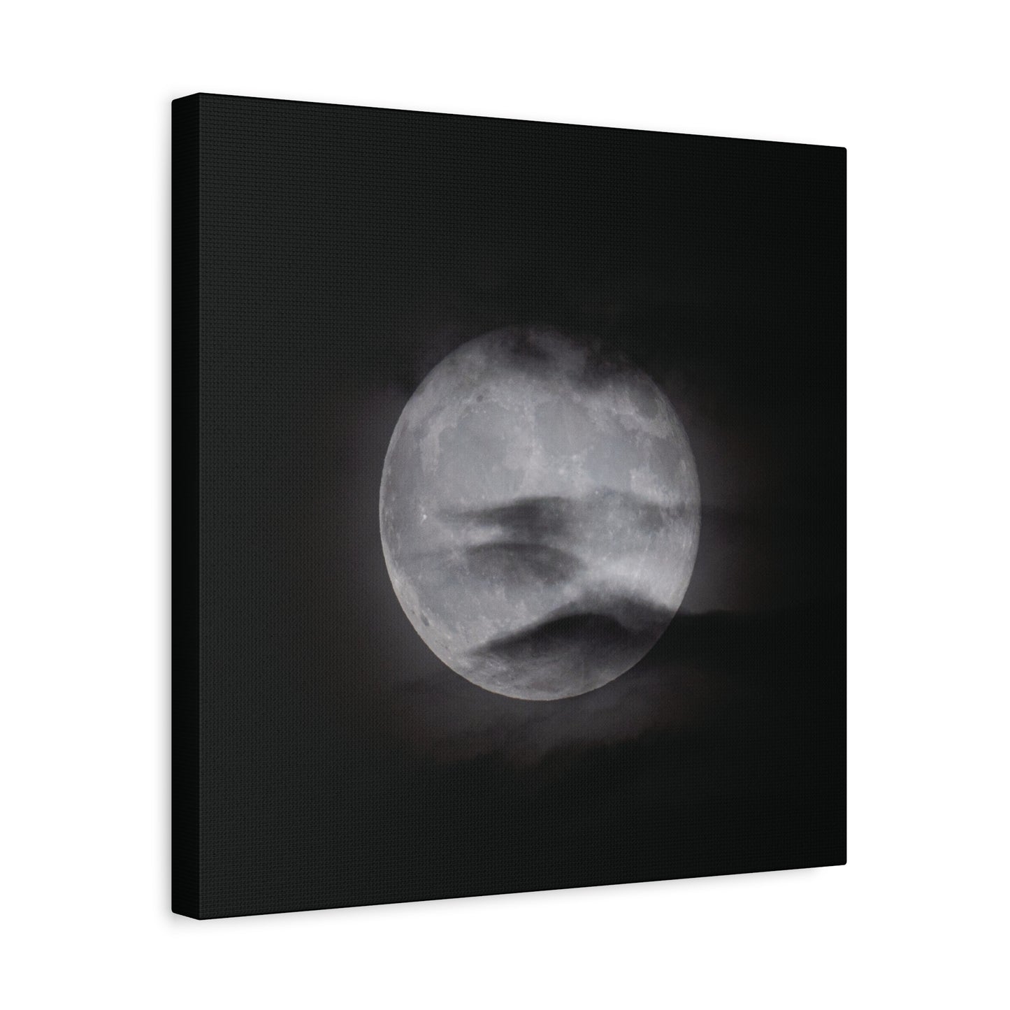 Cloudy Moonlight Canvas Wall Art